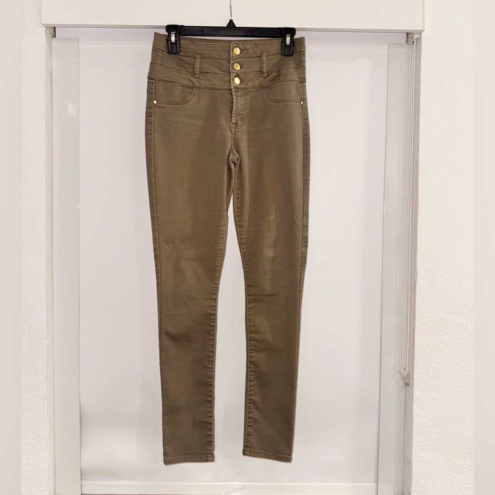 Chic High-Waisted Skinny Pants - Size 6